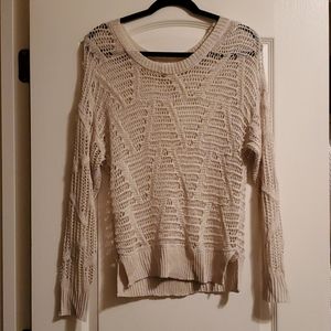 Lace knit sweater